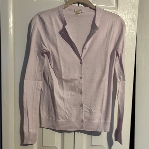 J. Crew Sweaters - J CREW the caryn cardigan long sleeve in lavender 100% cotton size XXS NWOT